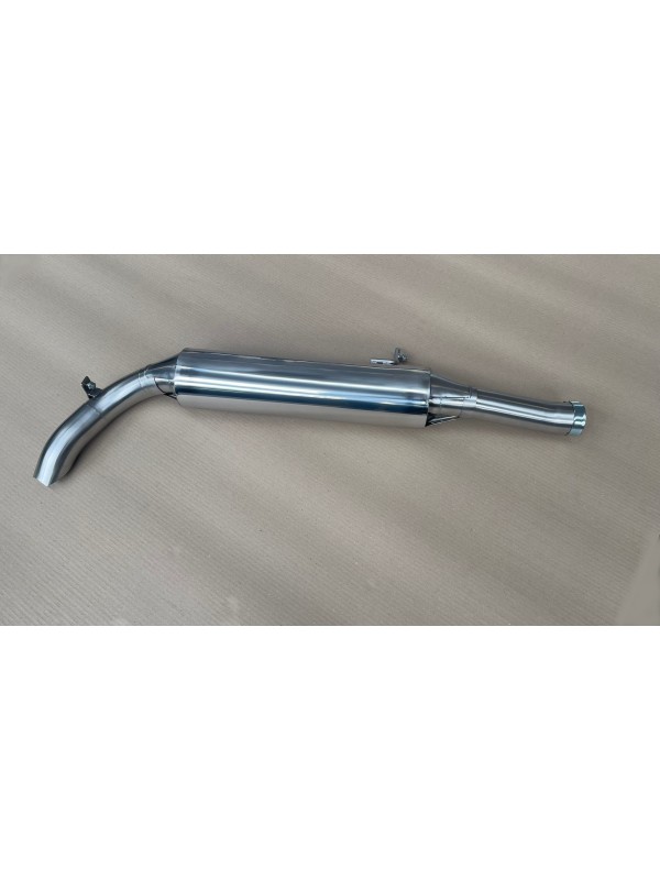 Sortie latérale après tube primaire, Mercedes Classe G W463 350GD, 3.5L TD, châssis court, 1992-1996, avec marche pied