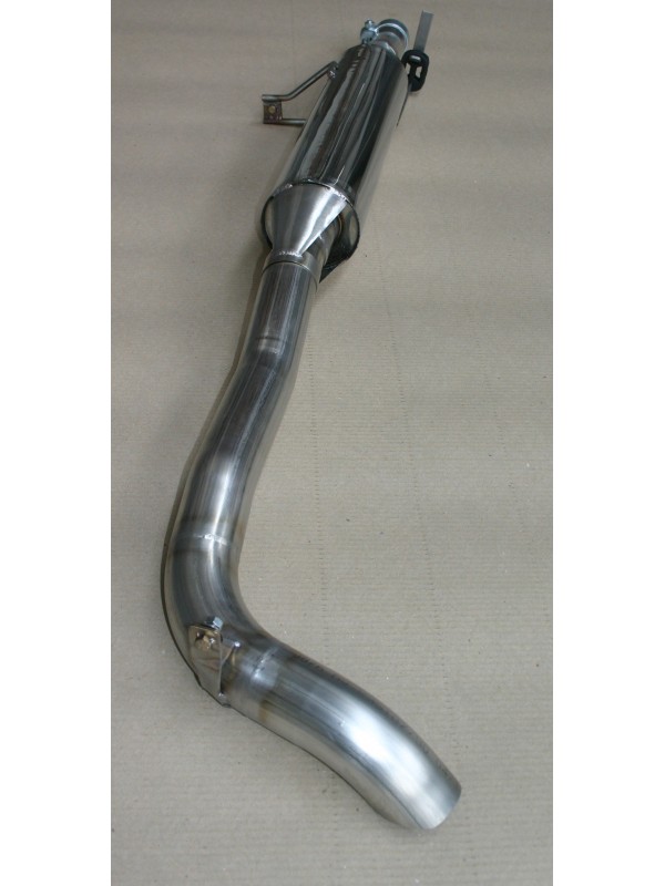 Sortie latérale après tube primaire, Mercedes Classe G W463 350GD, 3.5L TD, châssis long, 1992-1996, avec marche pied