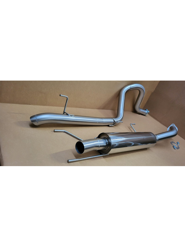 Ligne d'échappement complète après (dé)catalyseur Toyota Land Cruiser HDJ100 1998-2007