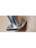 Tube arriÃ¨re Toyota Hilux Vigo 2006-2016, détail de la bride 100% inox