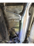 Ligne d'échappement complète après (dé)catalyseur Toyota Land Cruiser HDJ100 1998-2007